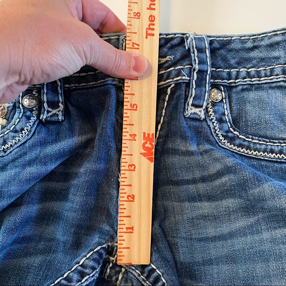 Rock Revival Shelly Boot Western Distressed Jeans - Picture 12 of 16